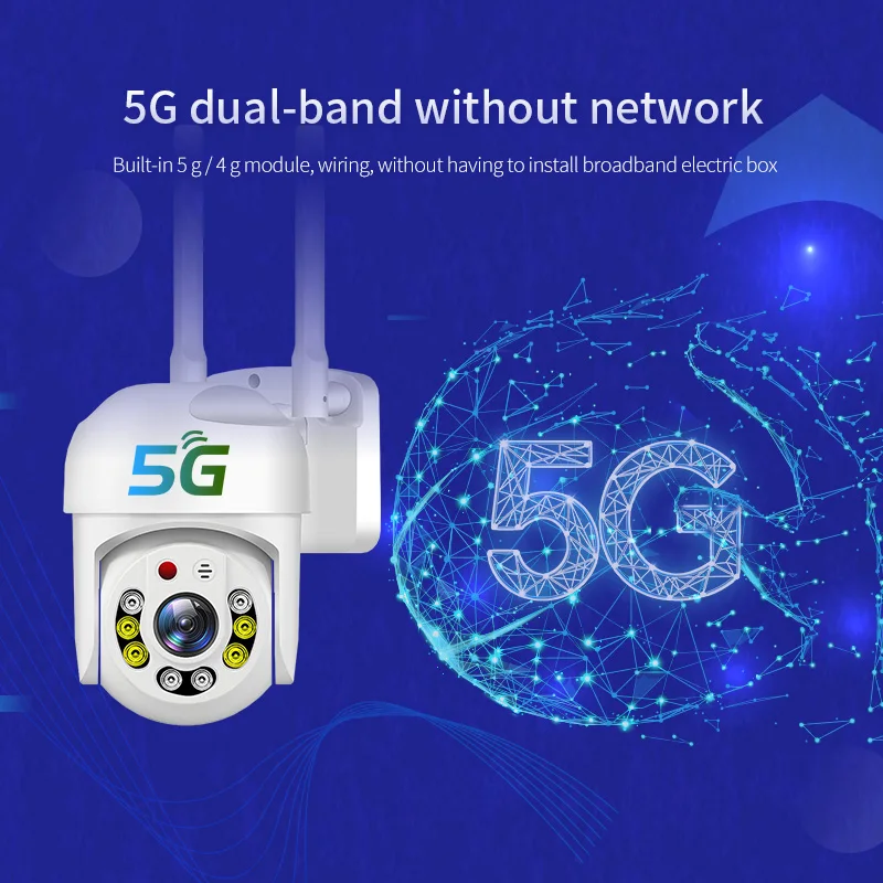 

2MP 1080P 390Eyes APP 5G Полноцветный беспроводной PTZ-домофон IP-купольная камера AI Обнаружение гуманоидов CCTV Радионяня