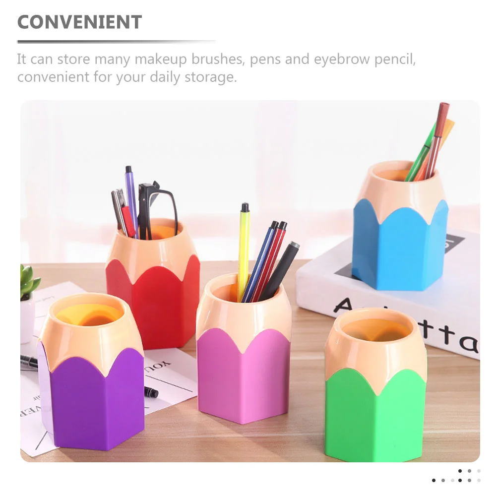 5 Pcs Crayons Student Stationery Desktop Storage Desk Pencil Holder For Kids Pencil Buckets for Classroom Holders Office Kids