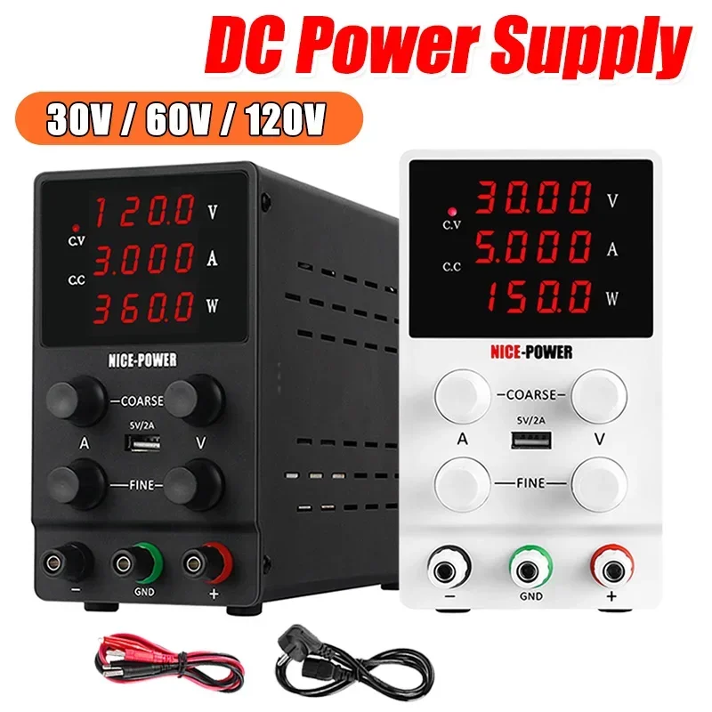 

Adjustable DC Regulated Power Supply 30V 5A Laboratory Stabilized Power Supply Voltage Regulator Switching Power Supply 60V 120V