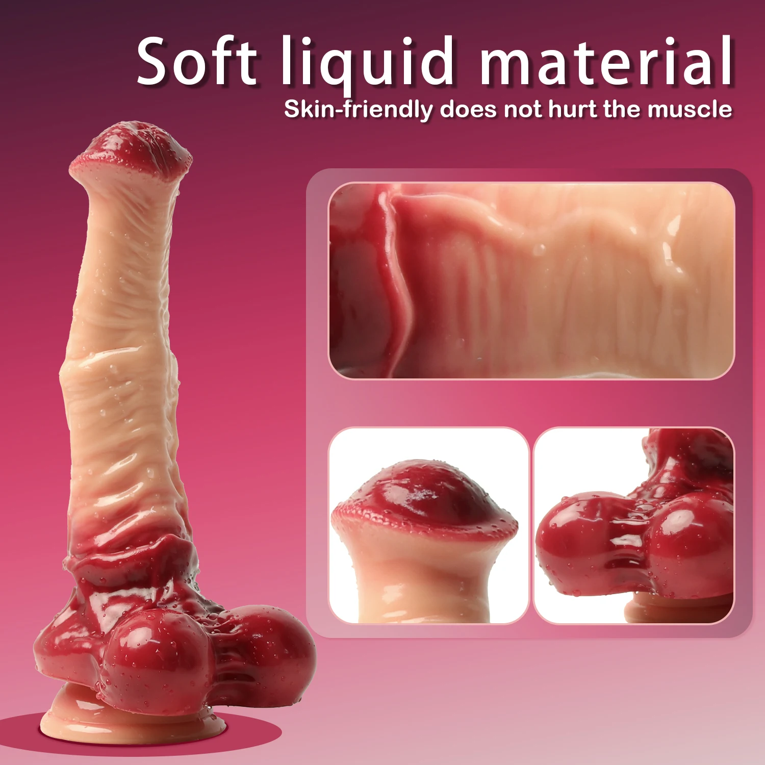 5 Size Huge Realistic Silicone Animal Dog Dildo Prostate G-spot Stimulation Big Penis Insert Man Anal Pussy Cock Female Sex Toys