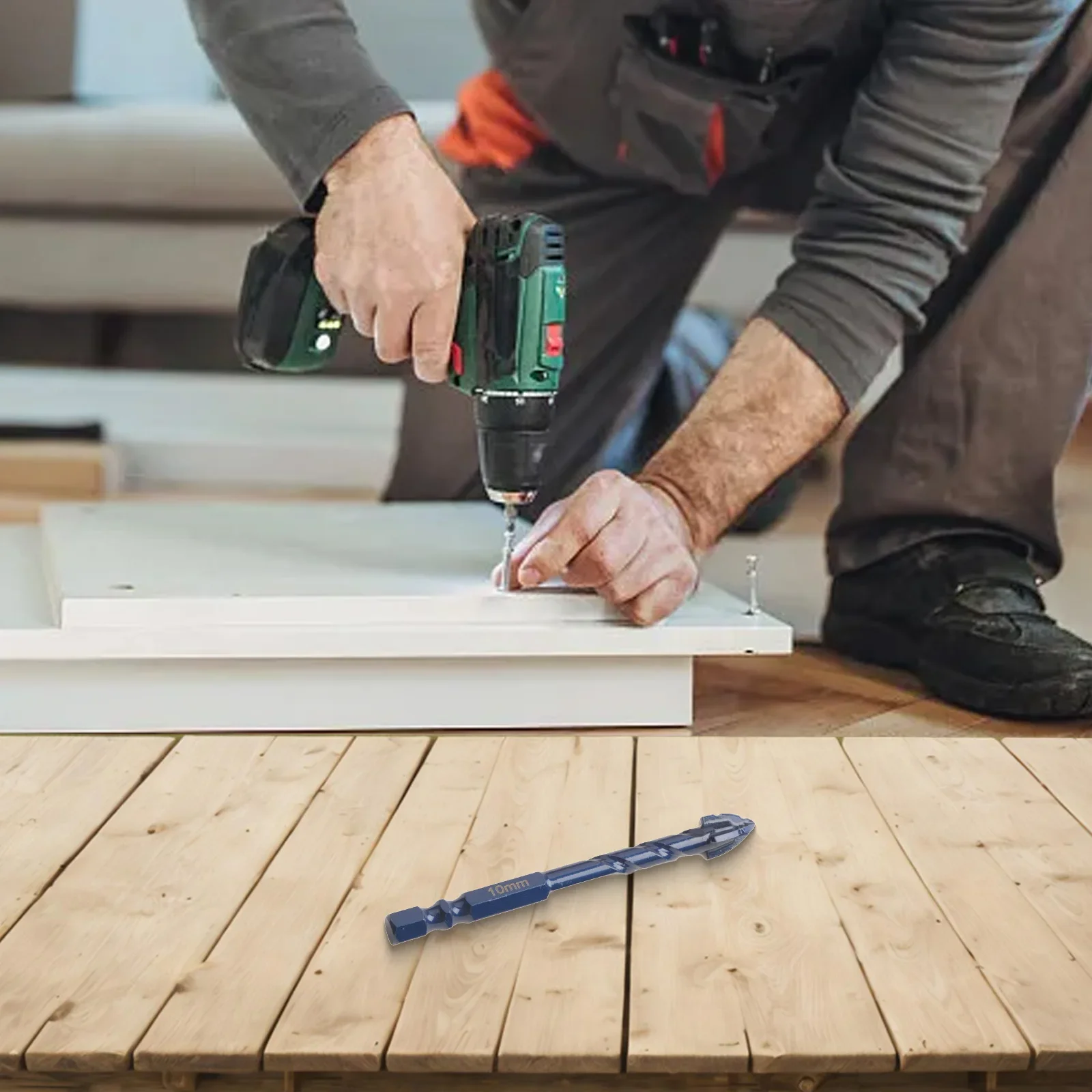 

10pcs 6/8/10/12/14mm Masonry Drill Bit Set Eccentric Drill Bits For Glass Tile Wood Punching Drilling Tiles Tools Accessories