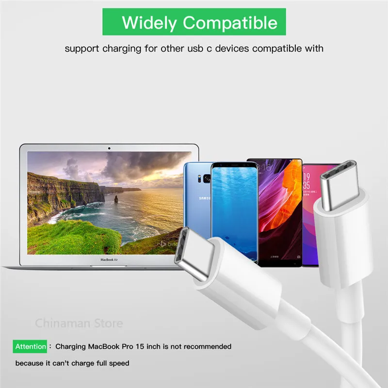 Xiaomi 5A USB Type C สำหรับ Huawei Mate 40 P40 P30 Pro Honor Fast Xiaomi Redmi หมายเหตุ7 8 Pro 8A 6a Type-C