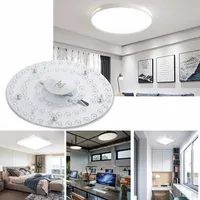 Anneau lumineux LED pour panneau circulaire, panneau de plafond rond, AC 220V, 230V, 240V, SMD, 50W, 36W, 24W, 18W, 12W 5