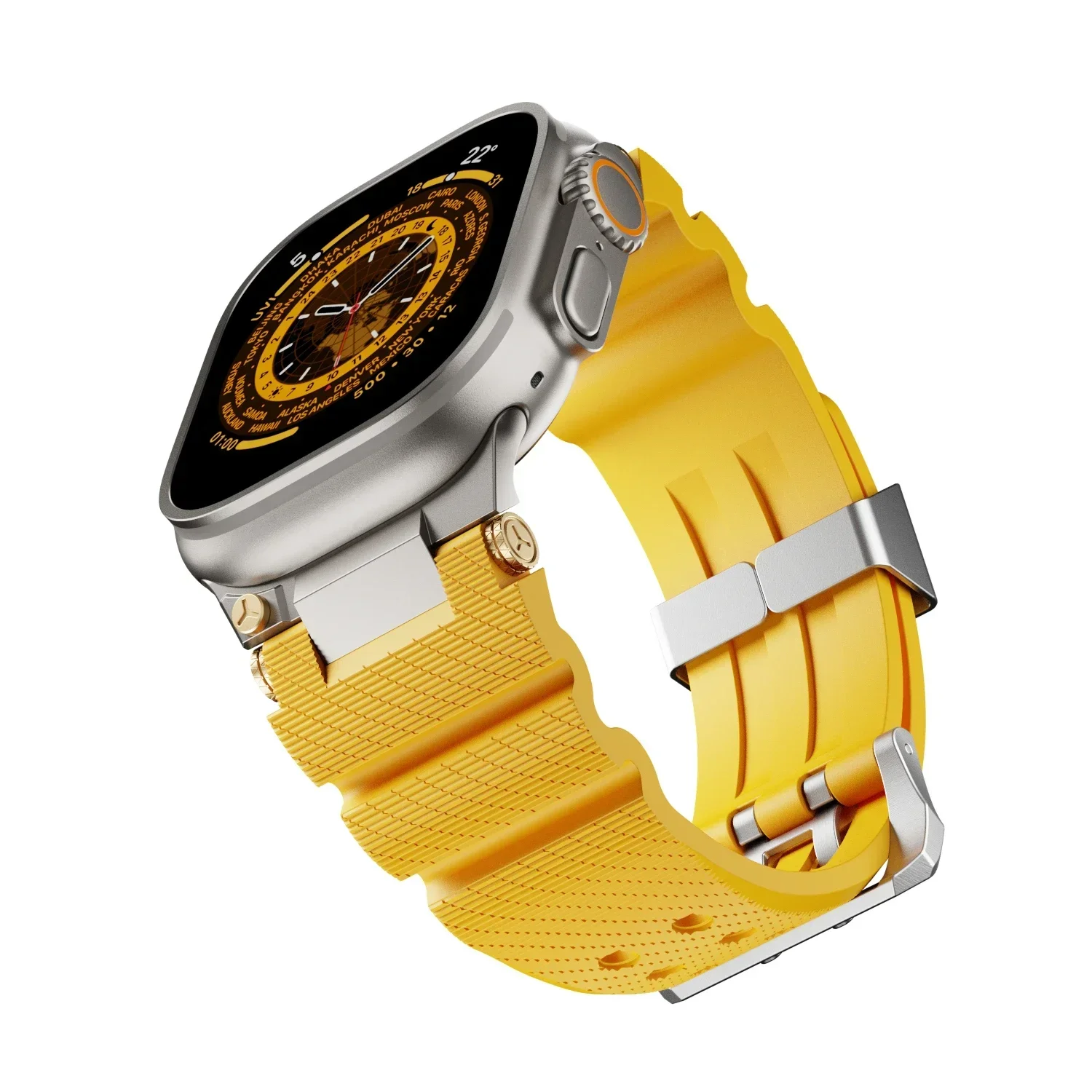 Rubber luxury band for Apple Watch Ultra 3/2 49mm ultra 49  display picture 1
