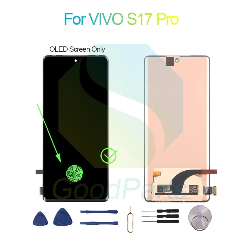 For VIVO S17 Pro Screen Display Replacement 2800*1260 For VIVO S17 Pro LCD Touch Digitizer