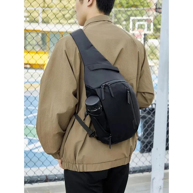Crossbody Bag 10L Nylon Waterproof Casual Outdoor Trendy Multifunctional Chest Waist Sports Shoulder Pack Ultra Durable