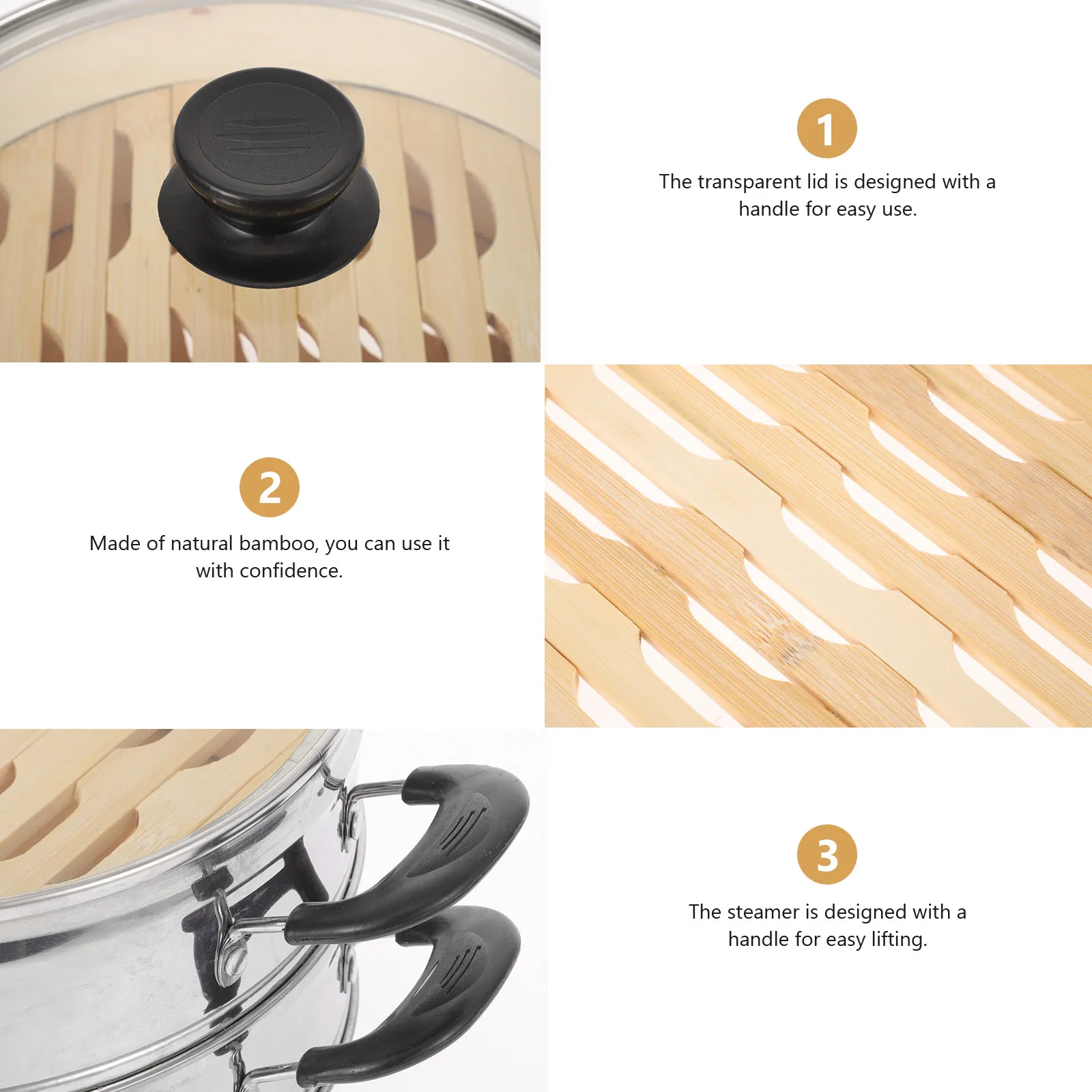 

Набор бамбуковых корзин для пароварки в китайском стиле, аксессуары для приготовления риса, пельменей, овощей, здорового приготовления на пару