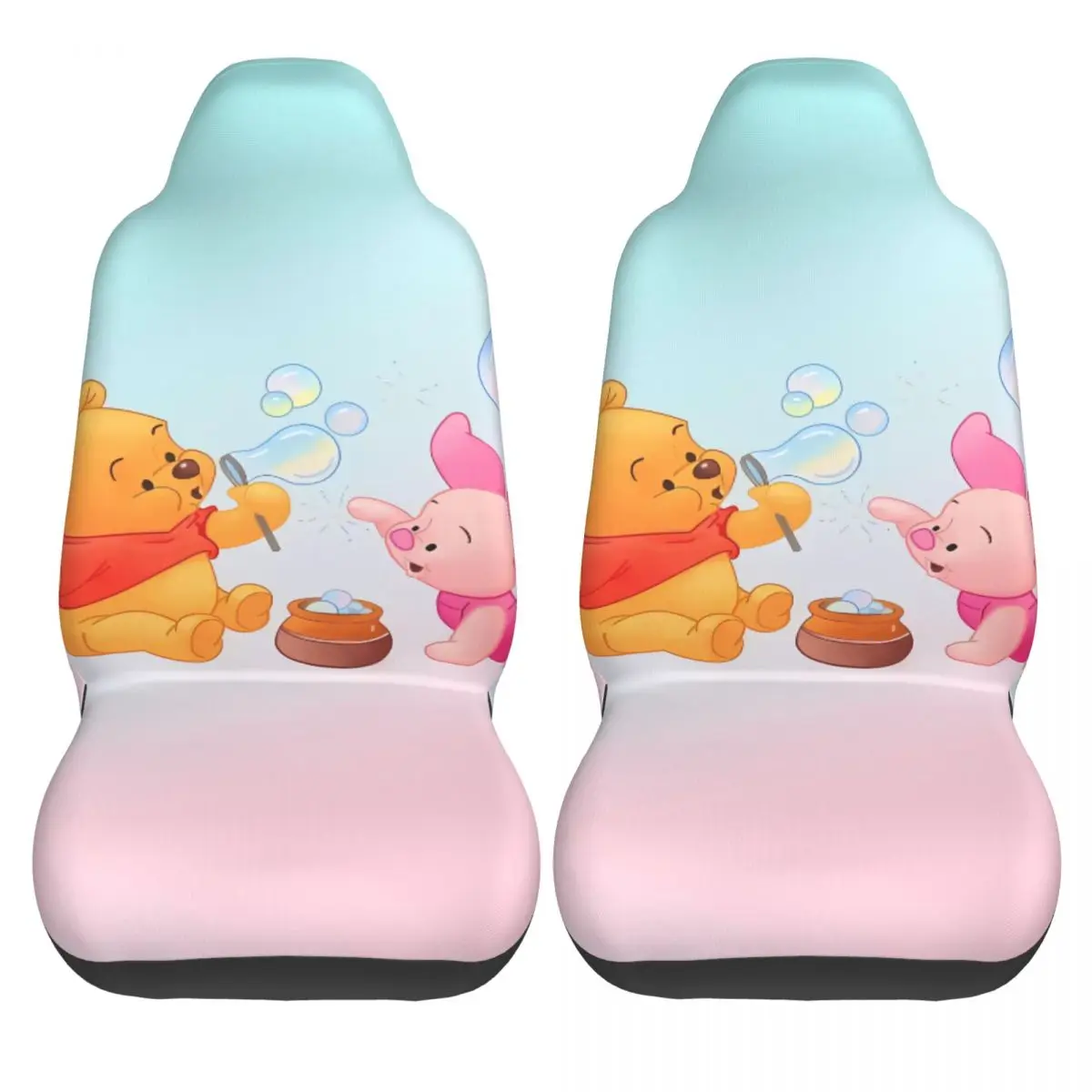 

Чехлы на автомобильные сиденья Винни-Пух и эластичные чехлы на сиденья из двух частей, высококачественный автомобильный полиэстеровый чехол