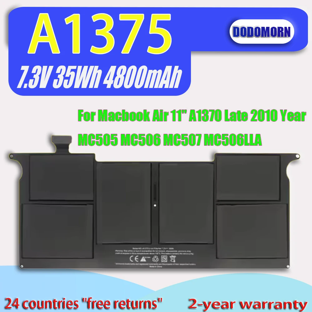High Quality A1375 Laptop Battery For Macbook Air 11