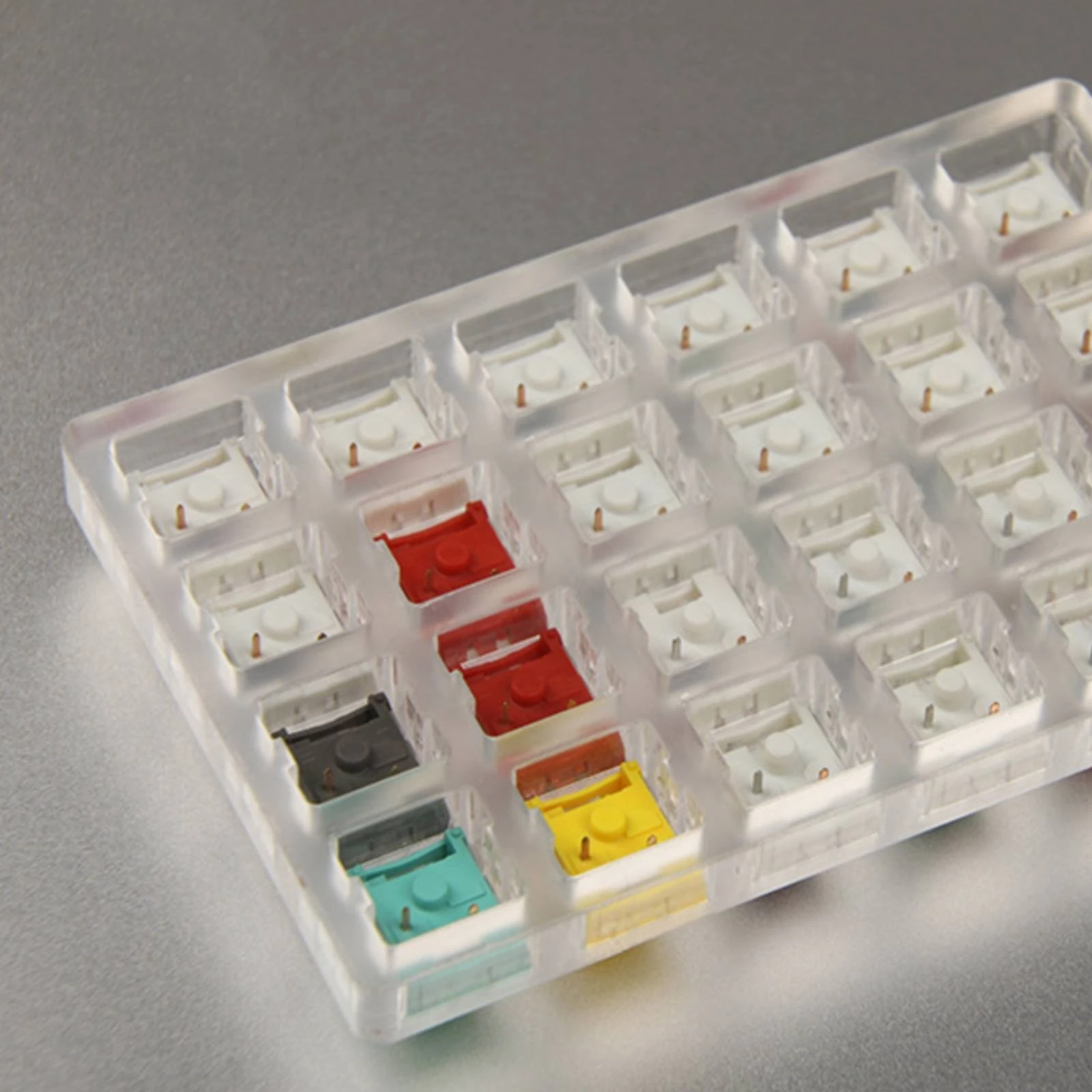 Mechanical Keyboard Switch Tester Compact Switch Tester with Acrylic Frame Hardware Linear Affordable for Desk, Workbench