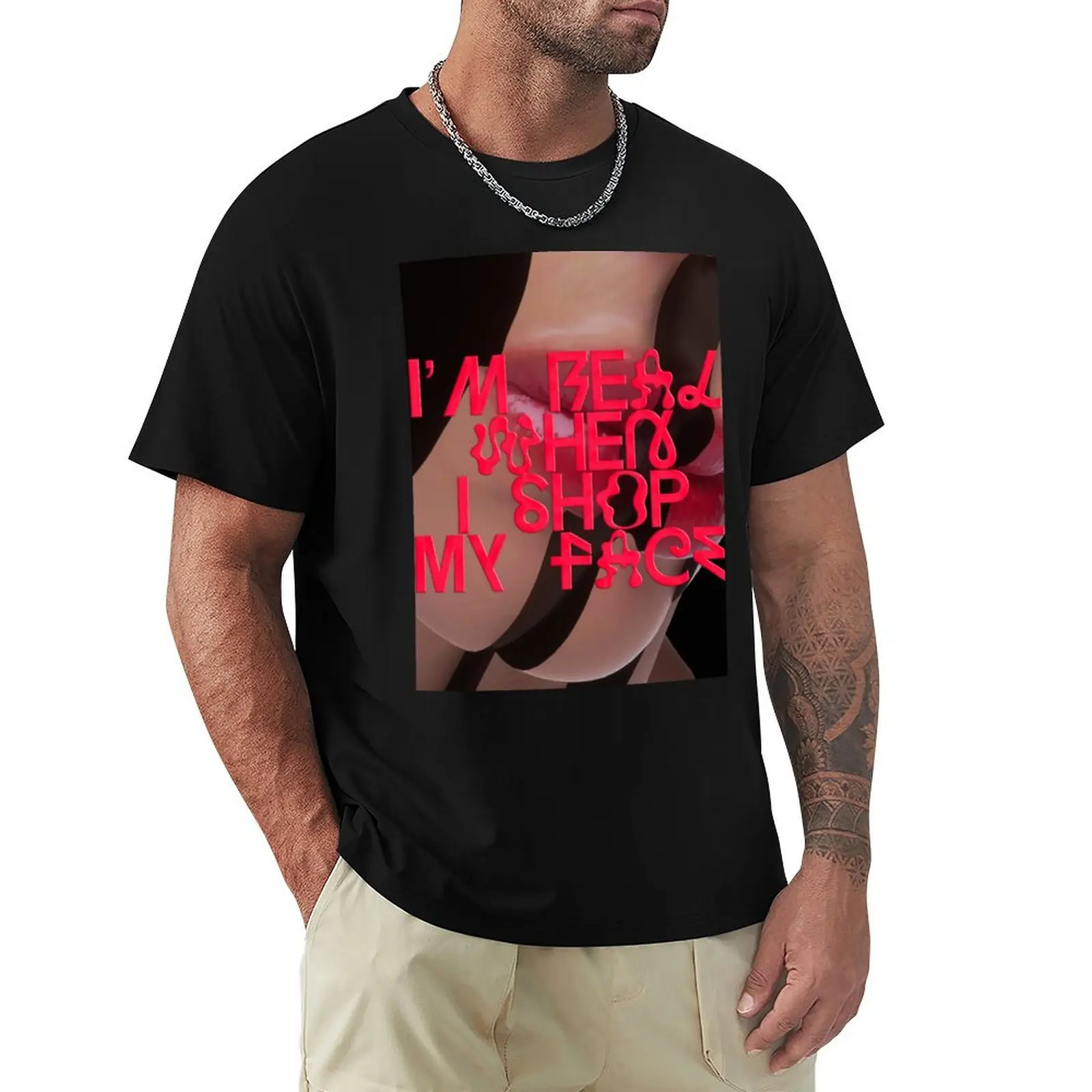 

FACESHOPPING HOT PINK T-Shirt Work Basic Short Sleeve Top