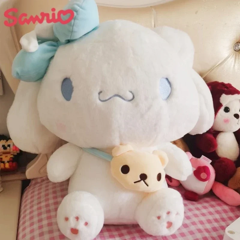 

Sanrio Cinnamoroll Kuromi My Melody Plush Dolls Kawaii Soft Stuffed Plushine Pillow Anime Figure Cartoon Decor Toys Gifts Kids