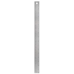 Villcase 18 Inch Ruler Stainless Metal Drafting Measuring Set Inches Centimeters Construction Distance Meters