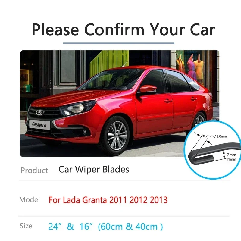 

Для Lada Granta 2190 2011-2013: Передние щетки стеклоочистителя (резиновые) — Запчасти для авто