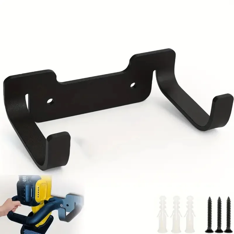1pc Heavy Duty Metal Wall Mount Tool Organizer Space Saving Garage Garden Storage Rack