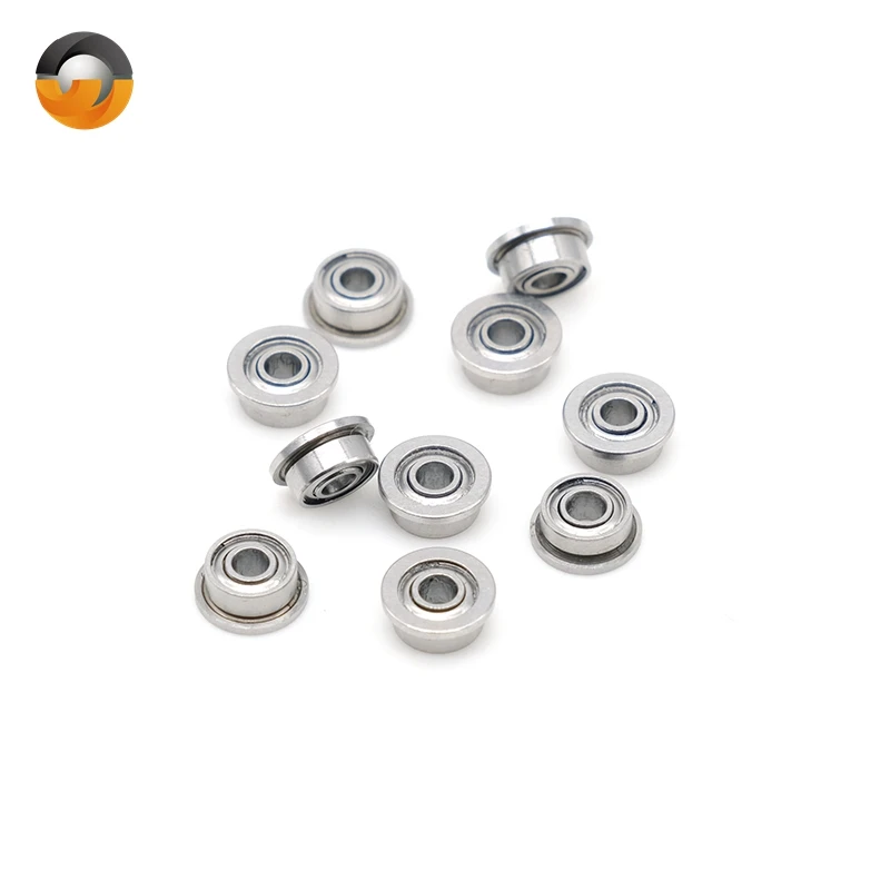 

10pcs F682ZZ 2x5x2.3 Flange Ball Bearing Thin Wall Metal Shielded Flanged Bearings