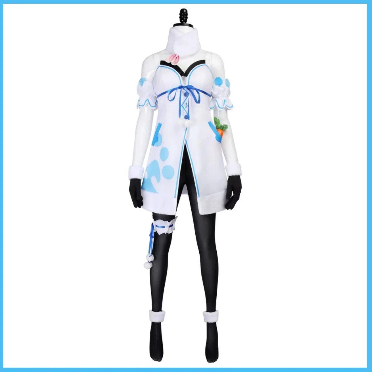

VTuber Virtual YouTuber Usada Pekora Cosplay Costume Hololive White Dress Panty Hose Uniform Woman Sexy Christmas Suit 2026