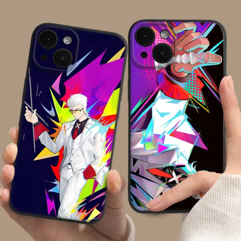 حافظة هاتف للرسوم المتحركة الصينية To Be Hero X لهاتف Apple iPhone 16,15,14,13,12,11,Pro,Max,Mini Wave Oil Back حافظة هاتف قصيرة
