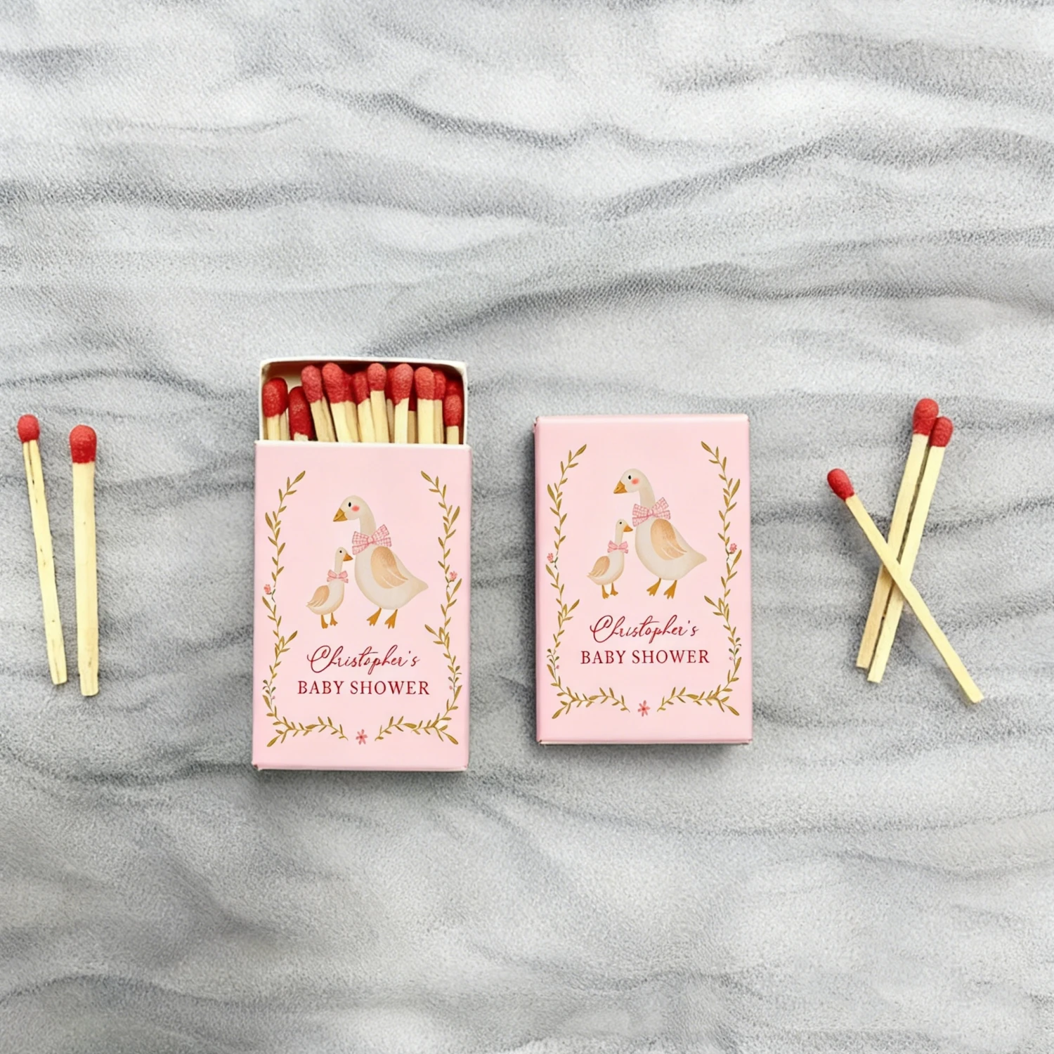 

Custom Printed Wedding Matchboxes, Elegant Safety Match Boxes for Wedding Party & Reception Favours