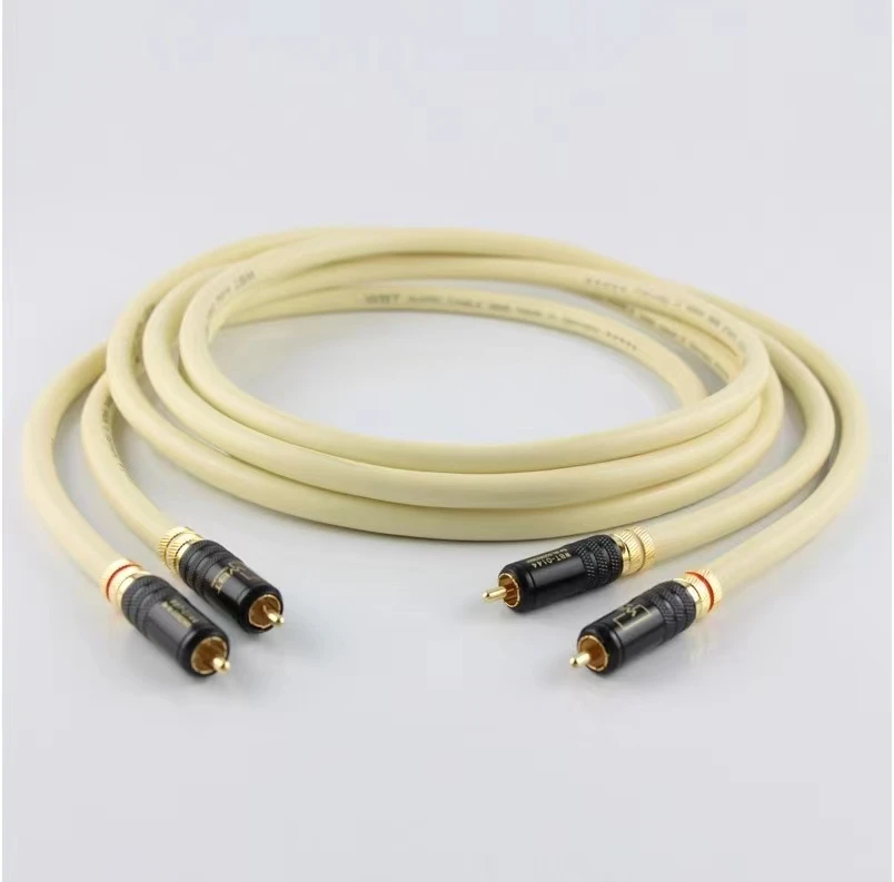 Original WBT 888 RCA Audio Cable high purity OFC HiFi Lotus Signal wire CD Amplifier Interconnect line made in Germany