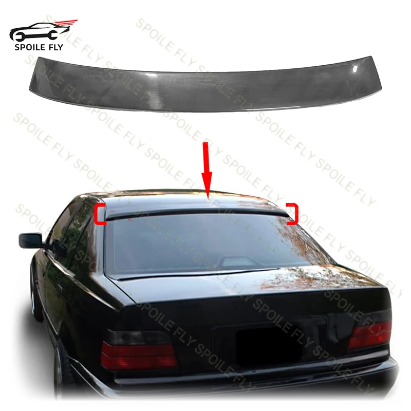 

Высокое качество ABS для BMW 3 серии E36 1990-2000 4-дверный седан в стиле переменного тока, спойлер на крышу заднего крыла автомобиля, глянцевый черный