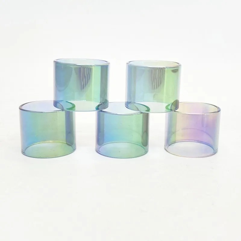 3 PCS Rainbow Straight Glass Tube For GeekVape Zeus Dual / ZEUS X / ZEUS X mesh / Zeus Sub Ohm  Machine Accessories
