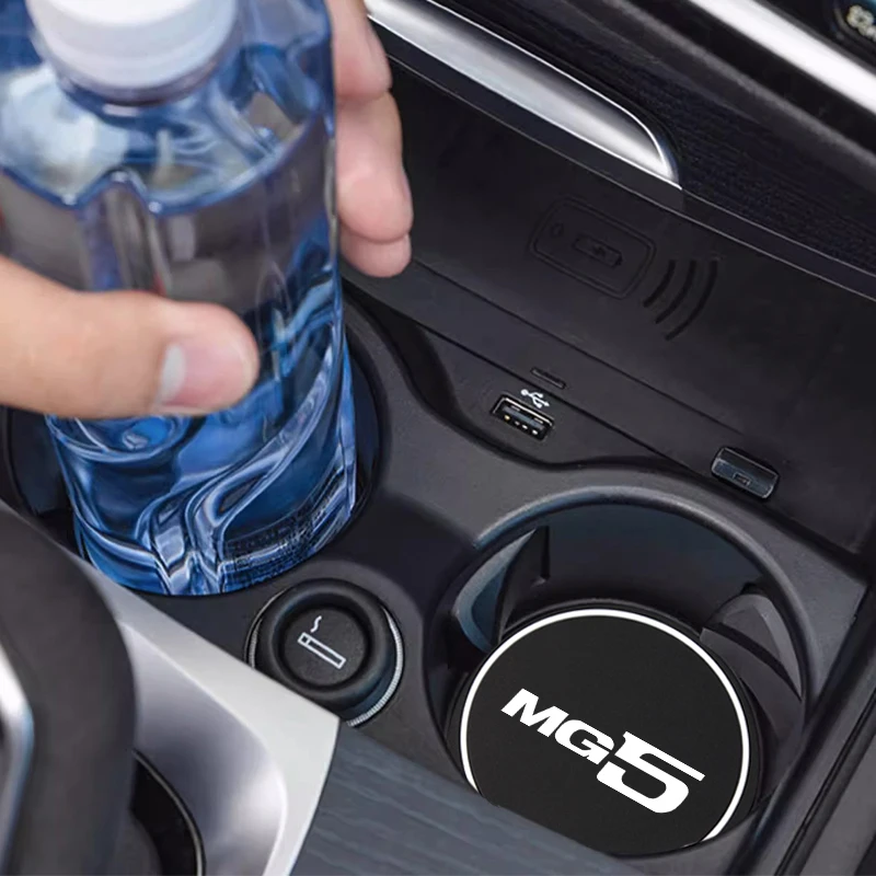 2 قطعة كوستر السيارة كوب ماء زجاجة حامل المضادة للانزلاق وسادة حصيرة هلام السيليكا زجاجة حامل الوسادة ل MG ZS GT HS MG3 MG5 MG7 اكسسوارات