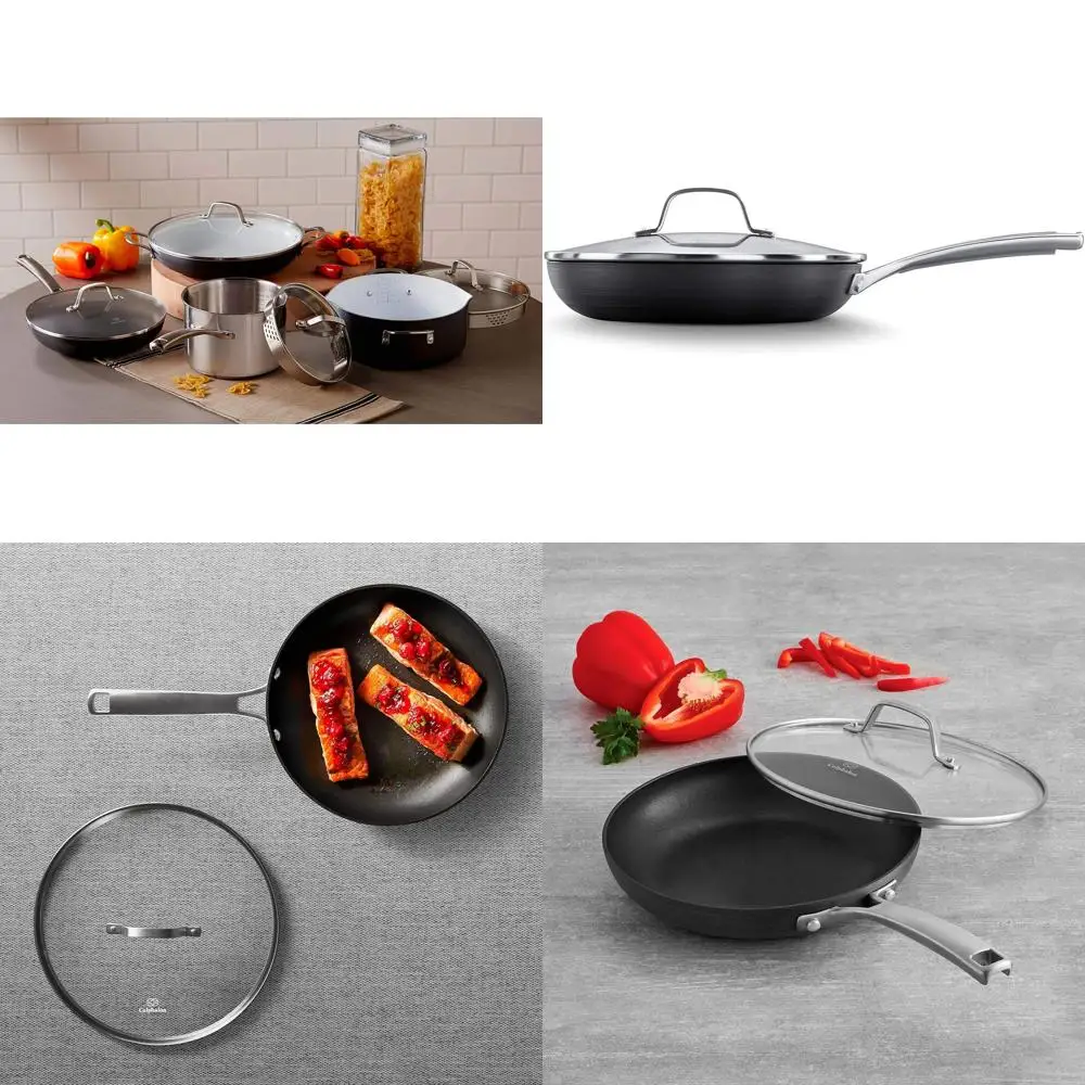 

Classic 10-Inch Omelette ry Pan with Cover, Black