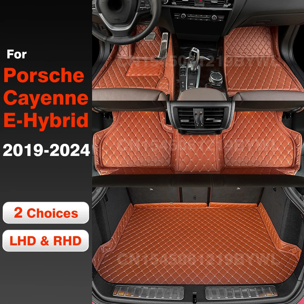 

Автомобильные коврики для Porsche Cayenne E-Hybrid 2019 2020 2021 2022 2023 2024, коврик для багажника автомобиля, подставки для ног, ковер, аксессуары