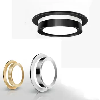 LED ฝังคริสตัลดาวน์ไลท์ทางเดินหรูหราทอง 7 W/9 W/12W15W Creative โคมไฟเพดานโคมไฟเพดาน AC85-265V