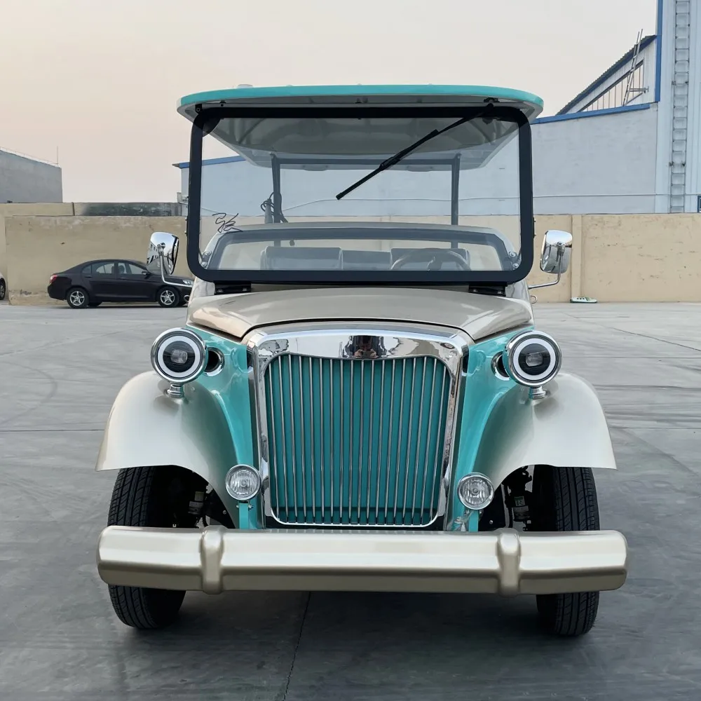 Street Legal Old Retro Golf Cart Buggy 5000w Antique Sightseeing Electric Vintage Classic Car For Adults Sale