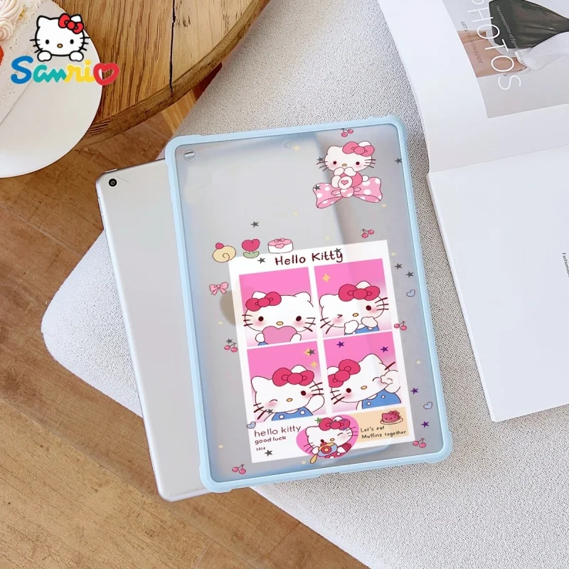 

Sanrio Hello Kitty blue Transparent ipad case, suitable for ipad Pro 6/M4,Air3/5,Mini6,ipad 6/10,8.3/9.7/10.5/12.9/10.9/11inch
