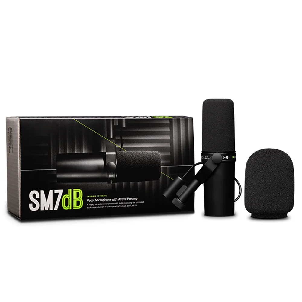 SM7db Professional Wired Condenser Dynamic Vocal Microphone With Built-in Preamp Reporter Interview Singing Wired Usb Recording