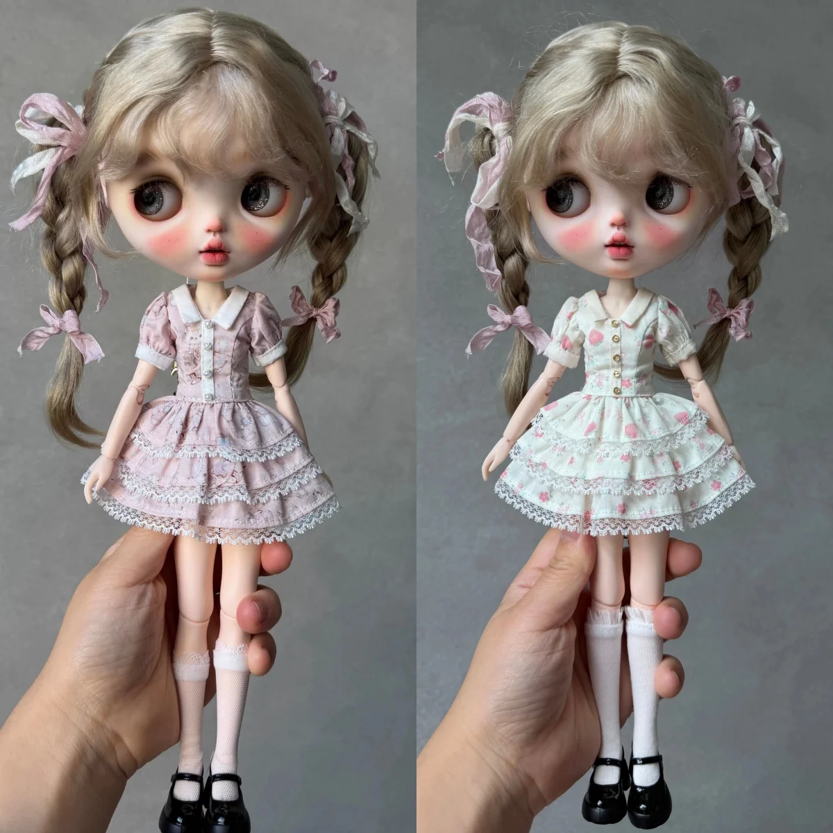 

30 см кукла Блит, аксессуары для одежды, милое платье Лолиты, мультяшная юбка-тортик с котенком для 19 суставов, кукла Блит, Azone, платье «сделай сам»