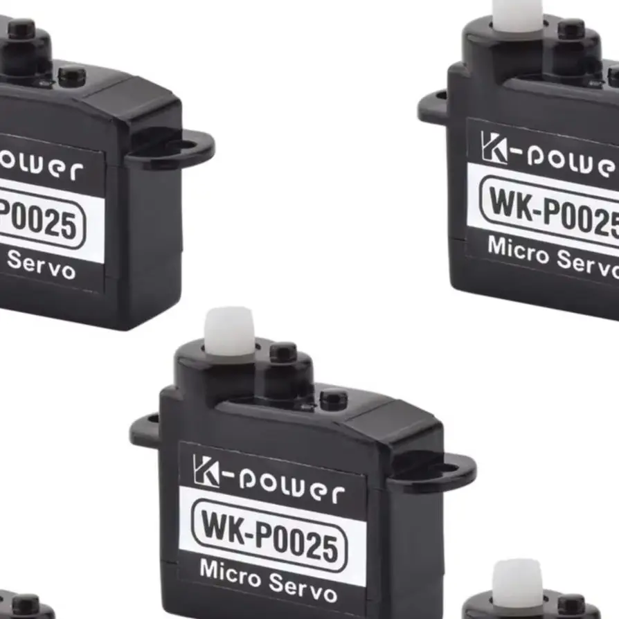 3 pezzi K-power WK-P0025 Micro servo coreless da 2,5 g, coppia ad alta velocità da 0,8 kg per robot Arduino fai da te per auto aereo RC