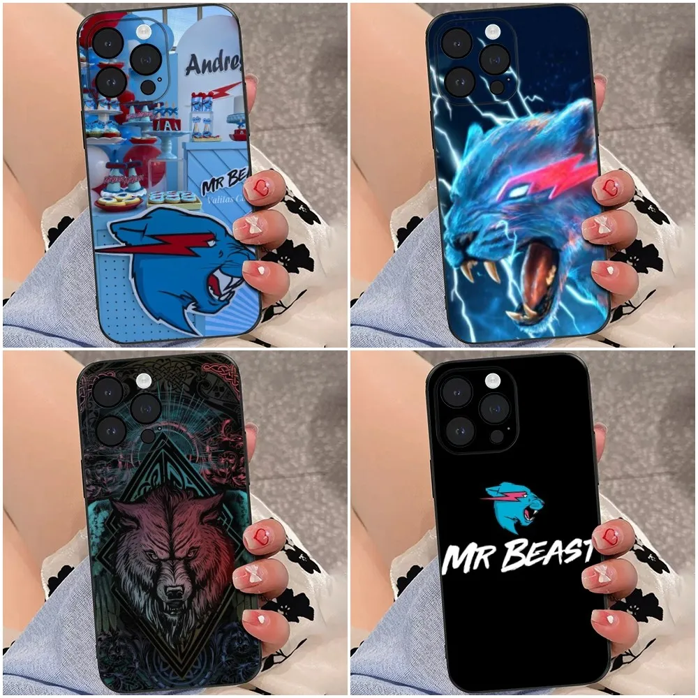 Mr B-Beast Game Phone Case For iPhone 16,15,14,13,12,Pro,Max,11,7,8,Plus,XR,XS Max Shockproof Silicone Soft Shell