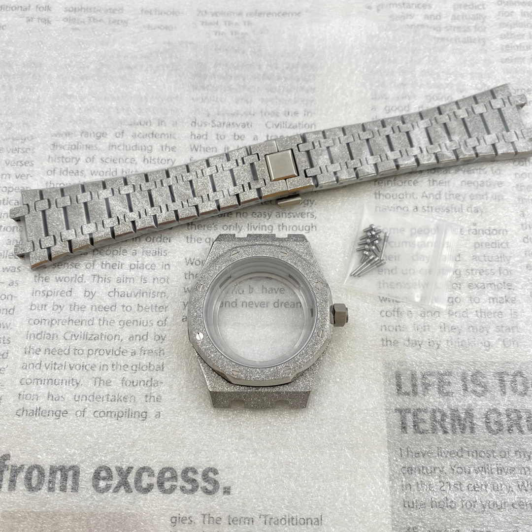 

41mm Case Starry Sand NH35 Case Modification 41mm Octagonal Case Band Suitable for NH35 NH36 Movement Sapphire Glass