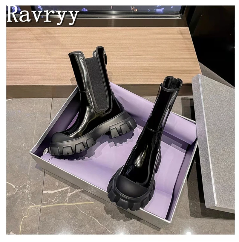 bottes-courtes-decontractees-noires-pour-femmes-parker-rond-fermeture-a-glissiere-arriere-plates-formes-mi-mollet-confortables-bottes-optiques-astronomiques-mode