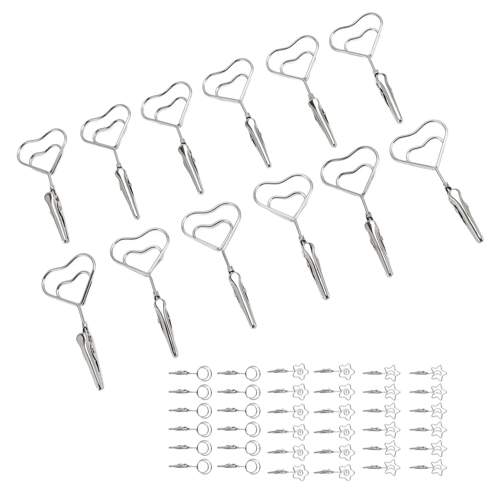 Wire Picture Clip Practical Photo Clip Dual Ended Decorative 2.8in Length Strong Grip Alloy Steel for Home for Wedding