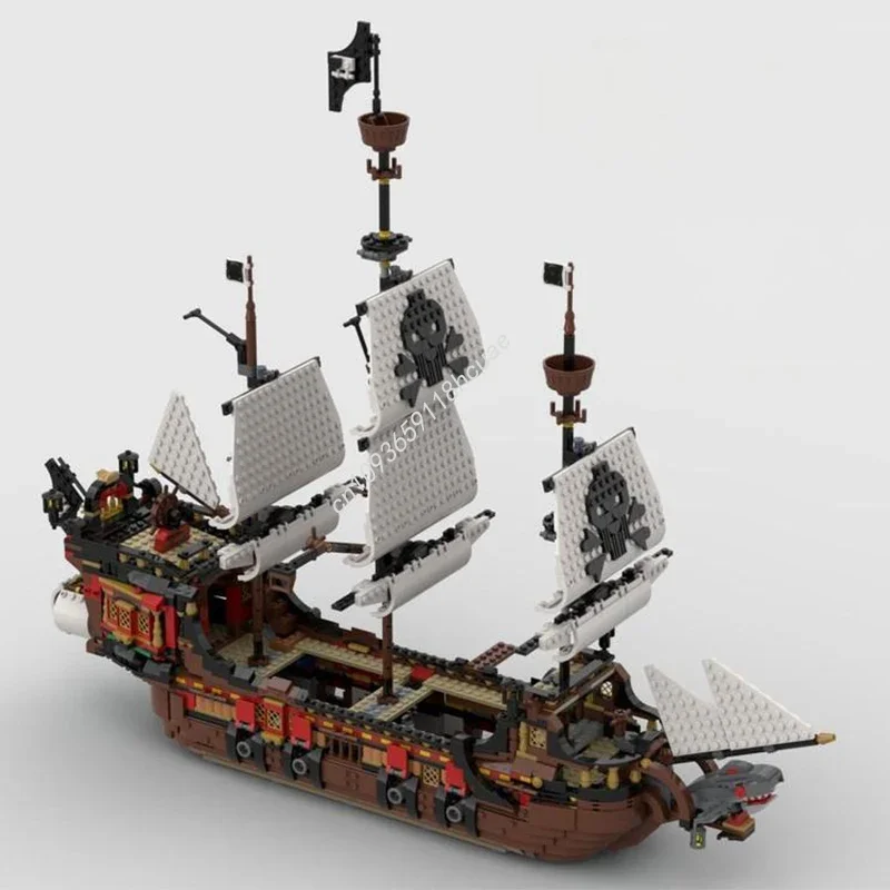 

2405pcs MOC Pirates Battleship Model Building Blocks Assemble Birthday Craft Toys Creative Architecture Festival Gifts