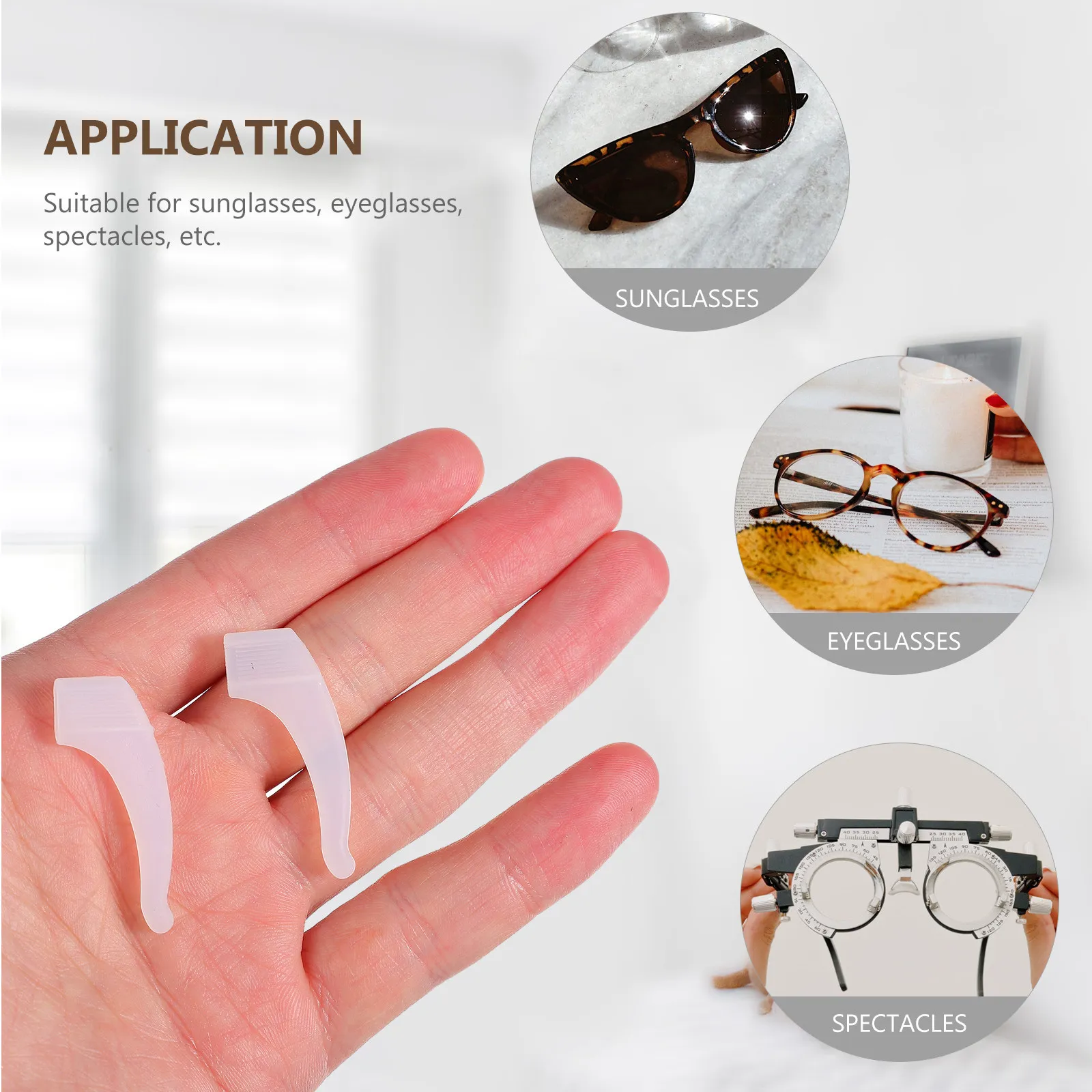 

24 шт. силиконовые нескользящие держатели для очков, удобные крючки для ушей для солнцезащитных очков, очков для чтения, для использования на улице
