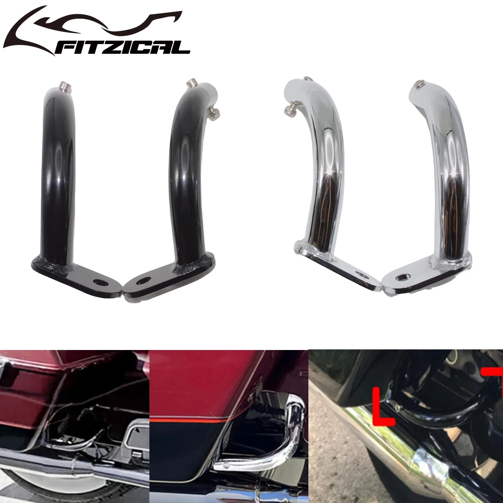 Motorcycle Saddlebag Guard Eliminator Support Bracket For Harley Touring Electra Road Glide King FLHT FLHTC FLTR FLHR 1993-2013