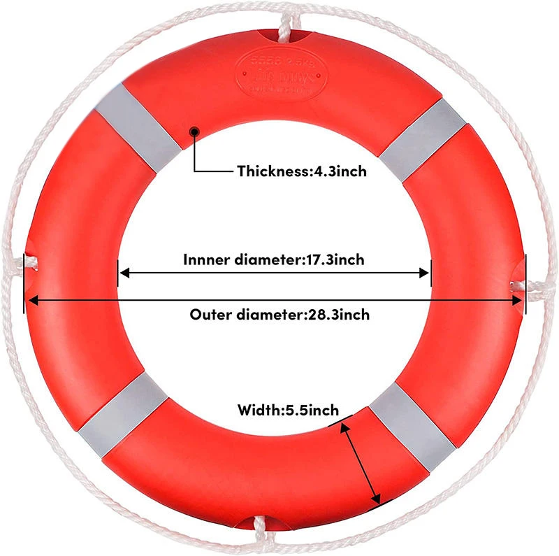 

Лидер продаж, оранжевое спасательное кольцо с 1,5/2,5/4,3 кг, морской спасательный буй, спасательный полиэтиленовый поплавок, спасательный круг, буй