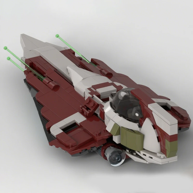 

479 шт. Star Battle MOC Obi-Wan Kenobi's Delta-7B Aethersprite-class Light Interceptor Starfighter Строительные блоки DIY игрушки подарок