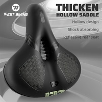 1 MTB Road Bike Reflective Cushion, Cushioned Soft seat, Cushioned Cushioned Hollow Cushion, Riding Equipment Accessories