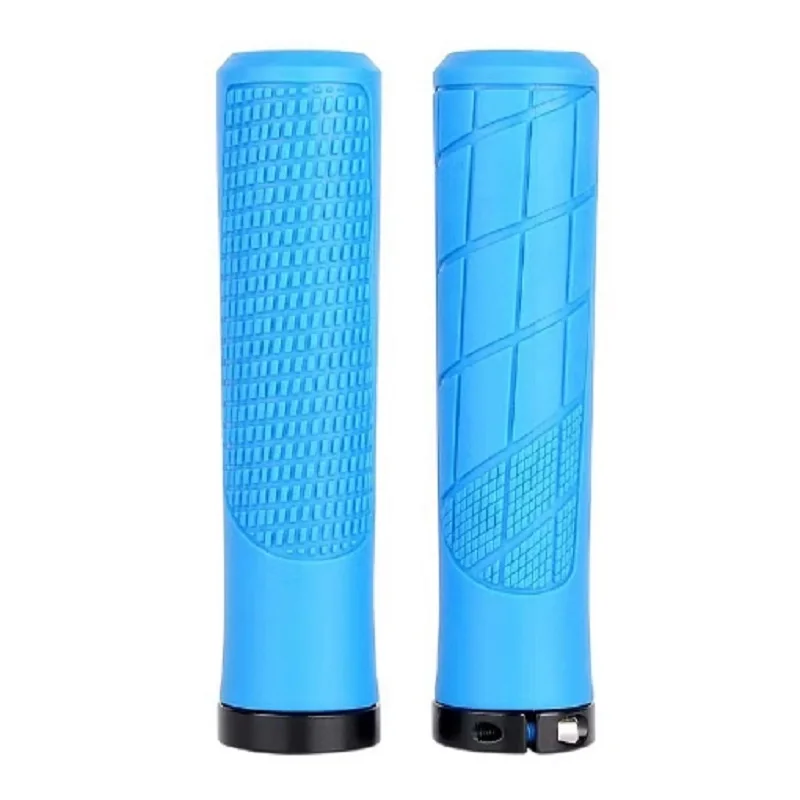Bike Grips Rubber Mountain Bike Handlebar Cover Cuffs Shock Absorber Anti Slip Bike Handles Grip MTB Cuffs Bike Handle Fist Part image 6