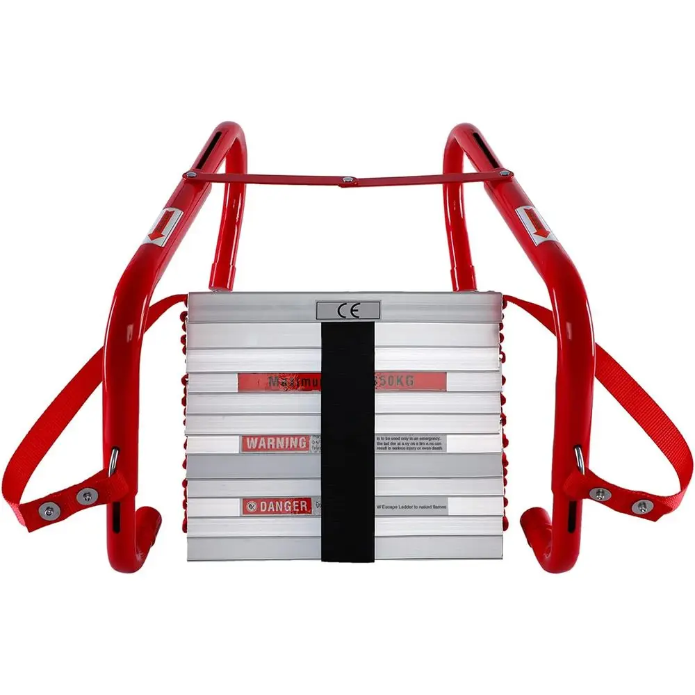 

Retractable ire Ese Ladder 2 SHomes, 15 oot with Wide Portable Anti-Slip Steps or Adults Ency Window Exit