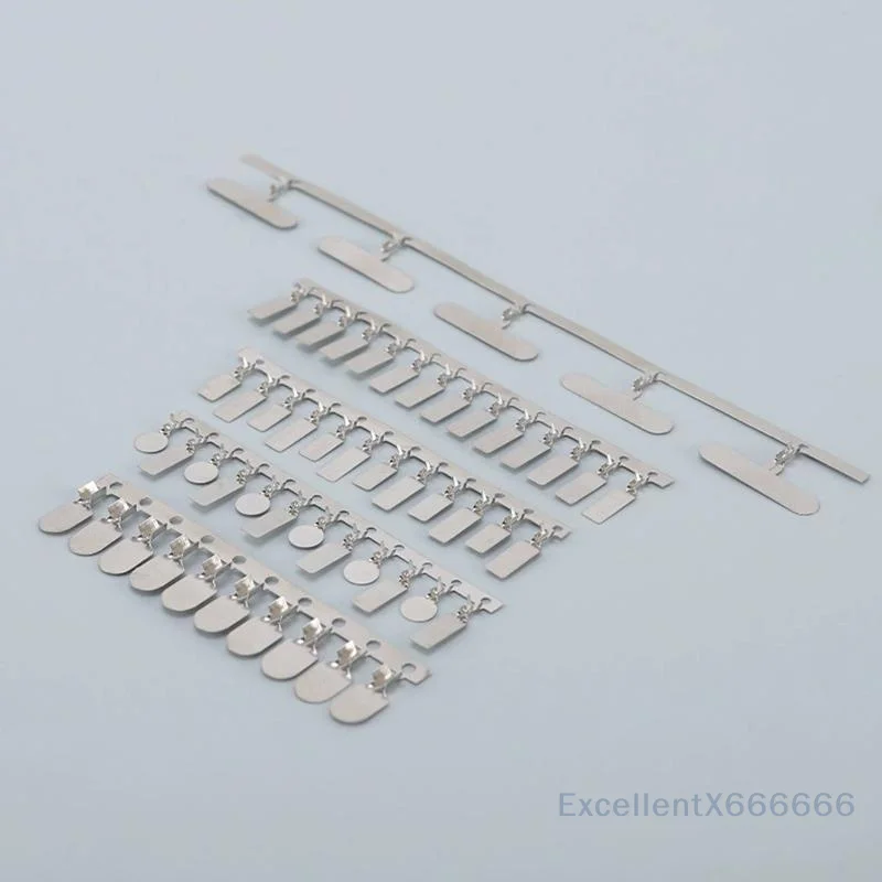 100Pcs Round Square Nickel Sheet Crimping Terminals Stable Connection Contact Pins for Marine Electrical Equipment Maintenance