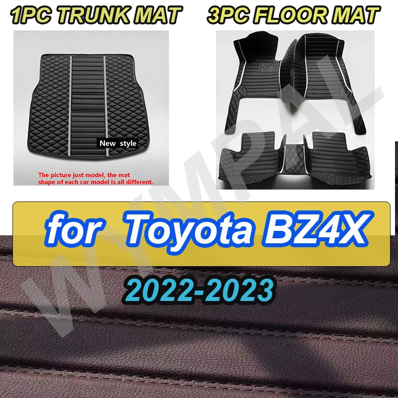 

Роскошные автомобильные коврики на заказ для Toyota BZ4X 2022 2023, все модели, автомобильный ковер, коврик для ног, автомобильные аксессуары, Стайлинг