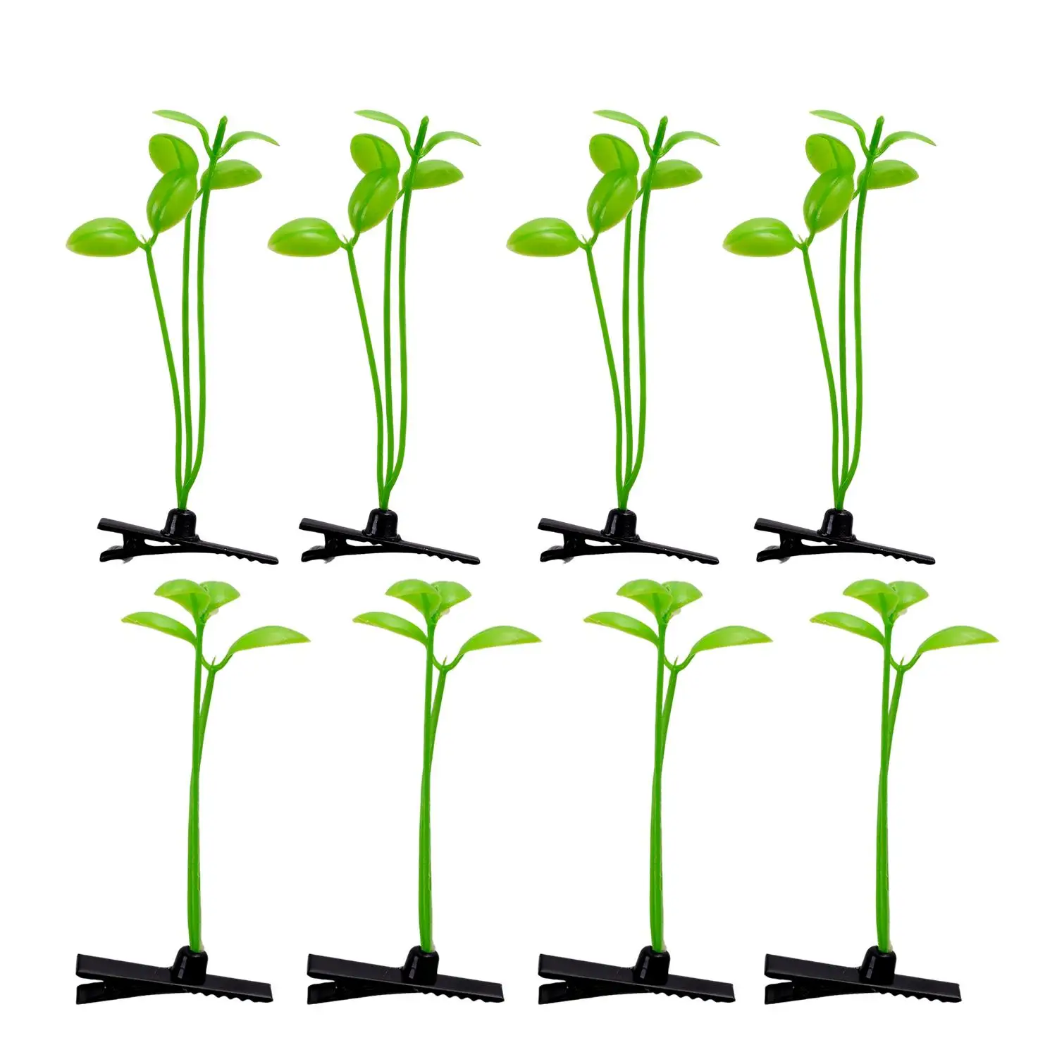 1/50 Stück Lustige Grüne Gras-Haarspangen Modische Kreative Kleine Pflanzen-Bohnensprossen-Haarklammern für Kinder Frauen Party Cosplay DIY Accessoires – Detail 11